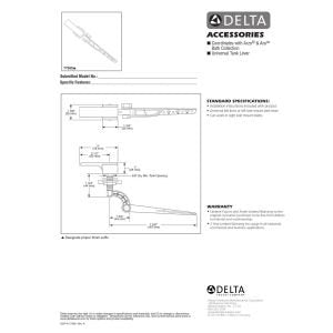 Delta Faucet 77560-SS Arzo Universal Trip Lever, Stainless,6.750"L x 4.520"W x 2.000"H