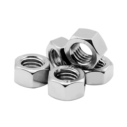 Stainless Steel 3/8" Threaded Rod with 100PCS Hex Nuts