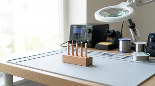 Soldering Tips Set of 4 - 99.99% Copper - M4 Thread | Conical, Pointed, Mini Wave - Compatible with Parkside, Lux, Niteo, ZD - Durable & Heat Resistant