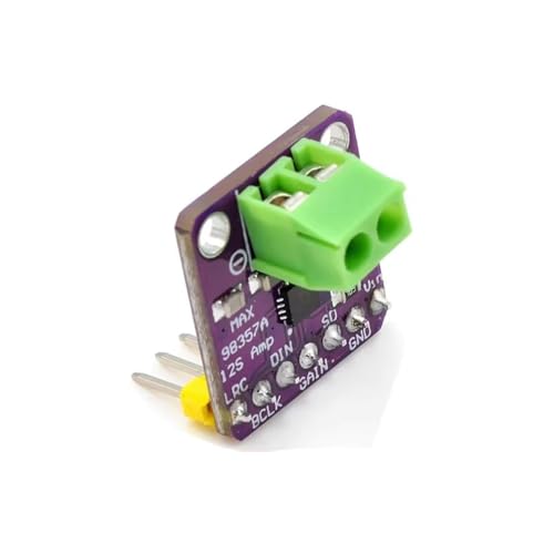 MAX98357A I2S DAC Amplifier Module 3W for ESP32 Raspberry Pi Pack of 4 | Digital audio module for DIY speakers, microcontroller projects and I2S applications
