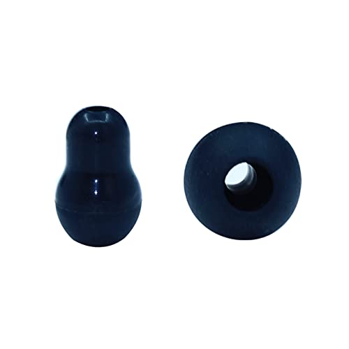 Pack of 10 Ear Plugs for Stethoscope, Stethoscope Earplugs Replacement Earplugs, Soft Silicone Earplugs for Stethoscope, Apply Stethoscope Accessories (Black)