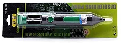 HeyNana - desoldering suction pump antistatic desoldering pump pump solder extractor suction solder suction pump desoldering desoldering soldering soldering aid Teflon tip light metal