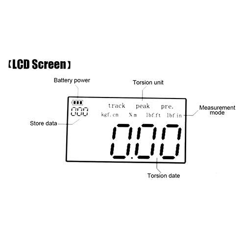 Digital Display Torsion Meter Portable High Accuracy Wrench Adapter Znc-30 3-30N.M for Testing