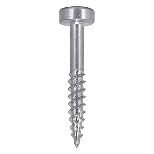Trend Pocket Hole Screws for Hardwoods, 1 Inch Long, Pack of 500, Fine Self-Cutting Threaded Square Drive Screws, PH/6X25/500 1" Hardwoods, 500 pieces