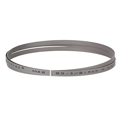 Imachinist 93-1/2" Long, 1/2" Wide, 0.025" Thick, 14/18TPI and 14TPI Bi-Metal Bandsaw Blade for Cutting Soft Ferrous Metal and Stainless Steel SS