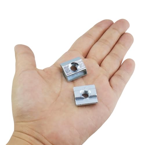50Pcs M8 T Nuts Carbon Steel 4040 Series Aluminum Extrusion