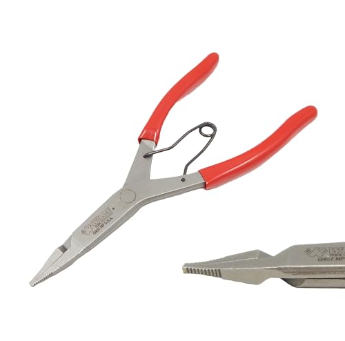 Wilde Lock Ring Plier Set 3pc Straight Right Angle and Thin Bent Curved 9" Length Made In USA G409.NP, G408.NP, and G407.NP Pliers