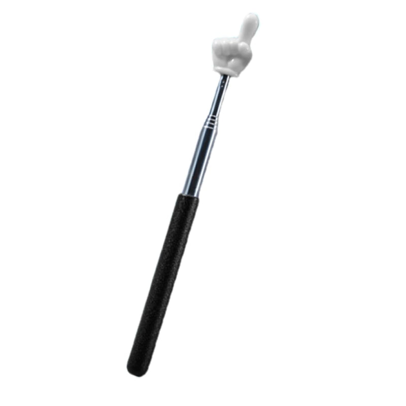 1 Pc Telescopic Teachers Pointer, Teaching Pointer Stick for Classroom, Metal Hand Retractable Pointer Extended Length 21.6 Inch, Handheld Presenter Whiteboard Pointer Presentation Products (Black) Black