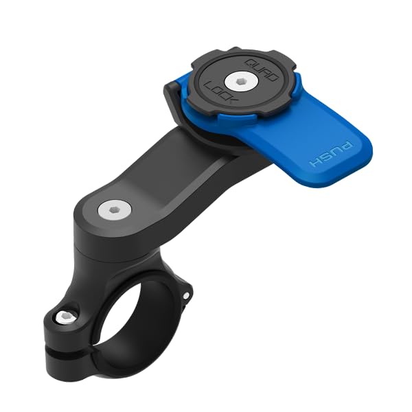 Quad Lock Motorcycle Handlebar Mount for iPhone, Samsung Galaxy and Pixel Smartphone mount only