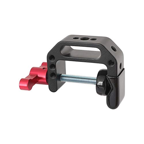 CAMVATE 1/4"-20 Stainless Steel Screw Pack + Microphone Table Mount with 5/8"-27 Thread + C-Clamp