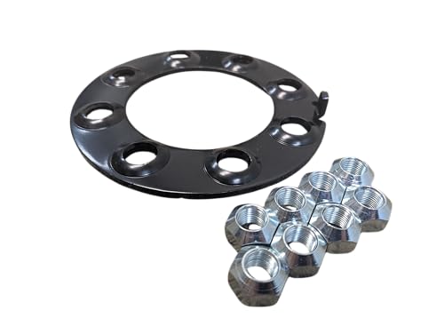 Wheel Retaining Tension Ring for 8K-12K Axles. 8 5/8" Cone Nuts Included.