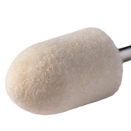 100PCS Wool Felt Polishing Buffing Wheel Kit with 1.76 oz 2,000 Grit Diamond Polishing Compound, 1/8" Shank Mandrels and Felt Bits for Metal, Jewelry, Glass, Watches, for Finisolva Diamond Pastes