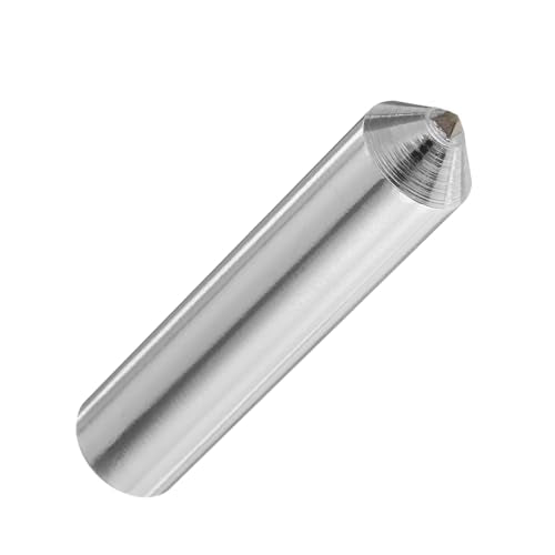 QUARKZMAN Diamond Grinder, 10mm x 45mm (13/32" x 1-3/4") Single Conical Point Grinding Wheel, Round Pin, Welded Diamond Grinding Tool, Silver Tone