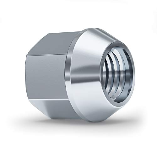 White Knight 791309-1SAM Chrome M14x1.50 Open End Bulge Acorn Lug Nut Kit with Wheel Locks (Random Key Pattern), 20 Pack M14x1.50 (Small Seat with Locks - 20 Pack)