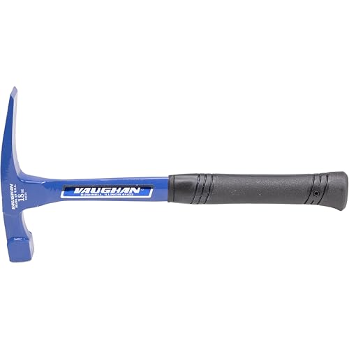 VAUGHAN Bricklayer Masonry Hammer, 18 Oz Steel, Assembled in the USA