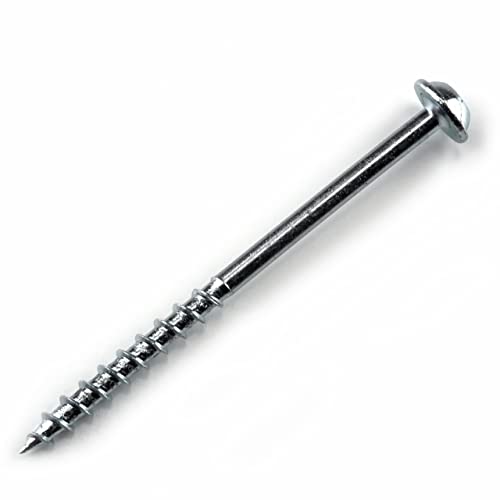 Kreg Zinc Pocket-Hole Screws - SML-C250-250 - 2-1/2 Inch - Coarse Thread - Maxi-Loc Head - Indoor - 250 Count