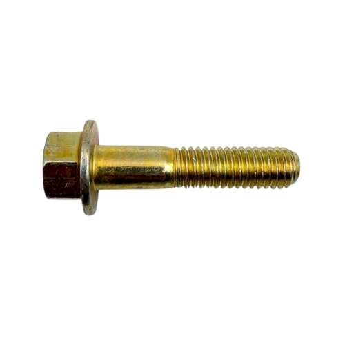 7/16"-14 x 2 Grade 8 Flange Bolts (10-Pack) – Heavy-Duty Hex Flange Bolts – High-Strength SAE J429 2.0" UNC Coarse Thread Bolts 10 Bolts Only