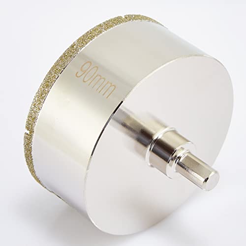 1 1/4 Inch Diamond Hole Saw + 3 1/2 Inch Hole Saw Diamond for Porcelain Tile, Stone, Ceramics Pot, Marble and Granite, Wet Use