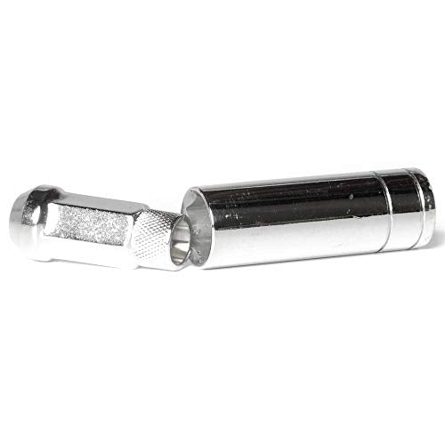 Circuit Performance Forged Steel Extended Open End Hex Lug Nut for Aftermarket Wheels: 12x1.5 Chrome - 20 Piece Set + Tool