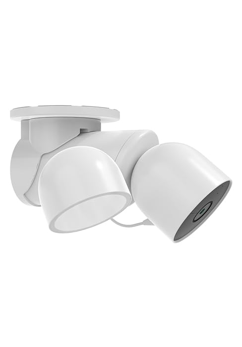 Eave Mount for Google Nest Camera Outdoor/Nest Floodlight Camera Wired, Camera Outdoor Eave Mount Bracket, ABS Protective Case,Enhanced Security, Durable Eve Outdoor Cam Eave Mount Holder