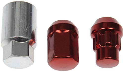 Dorman 713-275E Red Acorn Wheel Nut Lock Set