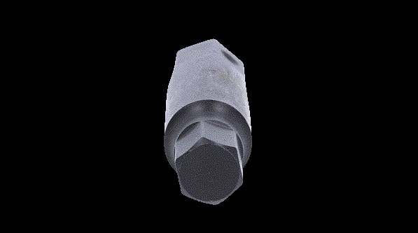 KS Tools 450.0422 Impact bit socket hex adaptor, 107mm, 17mm