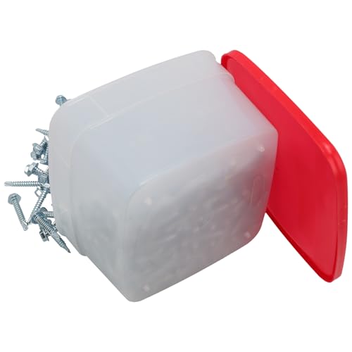 Supplying Demand 86-11236-500PK HVAC Self-Tapping Sheet Metal Screws - Size 8 x 1 in. - 1/4 in. Hex Head