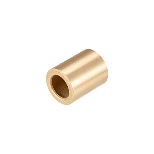 sourcing map Bearing Sleeve 10mm Bore x 16mm OD x 20mm Length Self-Lubricating Sintered Bronze Bushings 10pcs 10x16x20mm