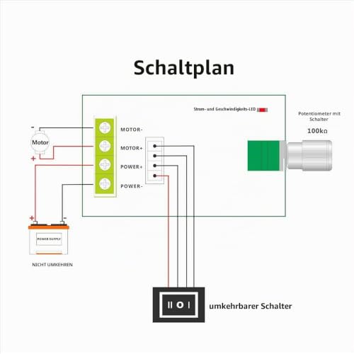 Gebildet 2pcs 1203BB 6V-28V 3A 80W DC Motor Speed Controller (PWM), Adjustable Reversible Motor Driver Speed Switch E566