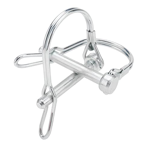 AuInn Trailer Coupler Pin, Wire Lock Pins, Shaft Locking Pin, Wire Locking Pin, Arch Shape Safety Coupler Pin with Long Ear for Trailer Farm (20 Pieces, 6mm x 50mm) 20 Pieces, 6mm x 50mm