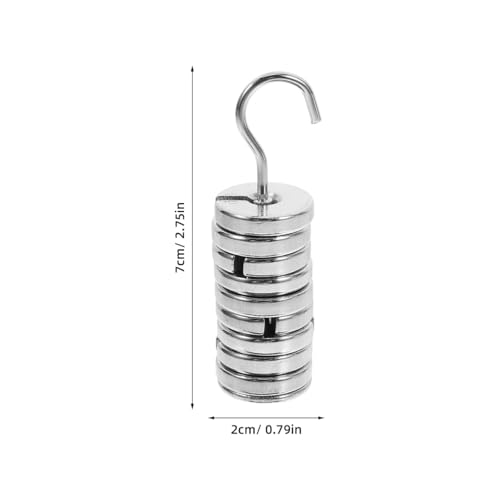 PACKOVE Metal Slotted Weights Laboratory Weight Set 100 g 9 x 10 g Weights with Hooks Chrome Coated Compact for Precise Calibration and Experiments