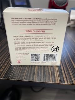Leather Honey Leather Care Wipe Kit: Clean & Restore On-The-Go. Use for Leather Couches, Car Seats, Purses, Shoes & Bags. Safe for Any Color. Non-Toxic & Ready-to-Use. 5 Cleaner & 5 Conditioner Wipes Combo