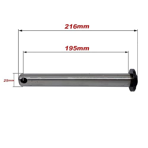 25mm Mini Excavator Bucket Pin for Caterpillar, John Deere, Kubota, Takeuchi, Yanmar Excavator Attachment (25mmX216mm) 25mmX216mm