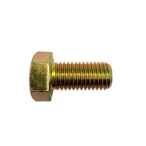 3/4"-10 x 1-1/2" Grade 8 Bolts (4-Pack) – Heavy-Duty Hex Bolts Includes USS Flat Washers & All Metal Prevailing Torque Lock Nuts – High-Strength SAE J429 1.5" Coarse Thread Yellow Zinc Bolts, All-Metal Lock Nuts 4