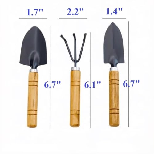 7 Pcs Heavy Duty Garden Tools Set Garden Tool Kit Gardening Tool Set Small Garden Shovel Yard Tools Small Vegetable Garden Tool Sets, Durable Gardening Tools