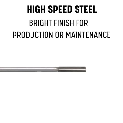 Drill America 13/16" High Speed Steel Straight Shank Straight Flute Chucking Reamer, DWRR13/16