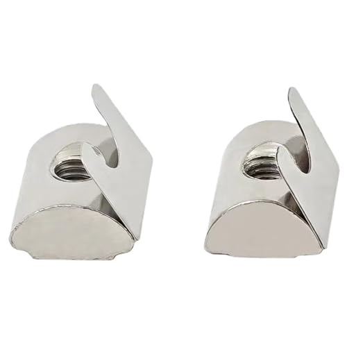 M8 Roll in Spring T Nuts,4545 Series with Spring Sheet,Roll in Spring Loaded T Nut,Carbon Steel Nickel-Plated for Aluminum Profile with 10mm Groove Depth (45-Series,30 Pcs) 45-M8（30 Pcs）