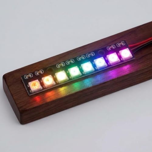 WS2812 RGB LED Module, Programmable L-ED Matrix for Lighting Projects, Digital L-ED Matrix with Integrated Control Logic for DIY Electronics Applications and Flexible Color Display Pack of 12