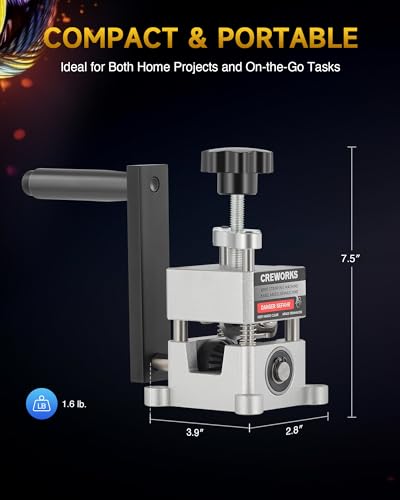 CREWORKS Wire Stripper Machine 0.06"-1" Drill Compatible for Recycling 2 Channel-for1.5-25mm Wires