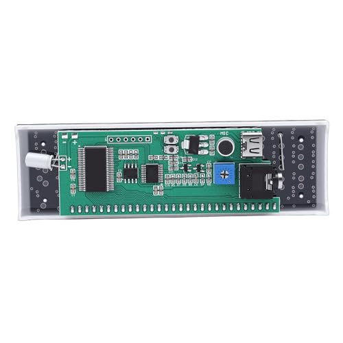 Fockety LED Display, Audio Spectrum Analyzer Display, USB LED Music Spectrum for Car Playroom, Precise Sound Level Meter for Musicians and Audio Enthusiasts