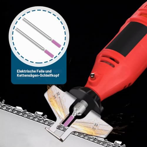 ECSiNG 20-Piece Grinding Stone Bits, Rotating Whetstone Drill Bit Set Made of Corundum Grinding Stones Accessory Set Grinding Electric Saws, 3 mm Stone Diameter 3.0mm