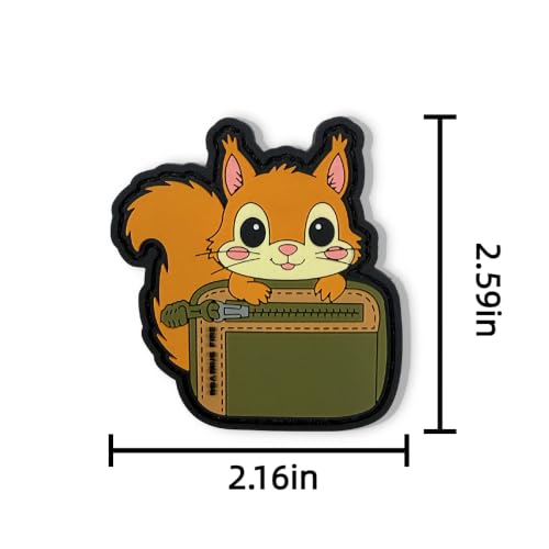Roaring Fire Waxed Canvas Smolder EDC Pouch,with 1 Squirrel Morale Patch