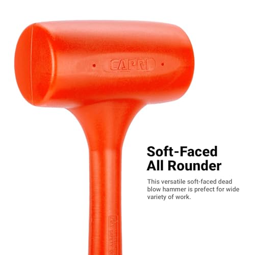 Capri Tools 10099 C099 Deadblow Hammer Orange PU, 4 lb.