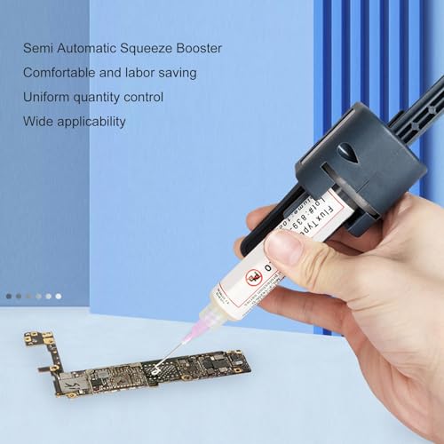 Solder Paste Extruder, Flux Soldering Extruder Soldering Flux Dispenser with 1.3 mm Nozzles, Uniform Output Soldering Flux Paste Glue Dispenser Solder Paste Extruder for DIY Solder Electronics