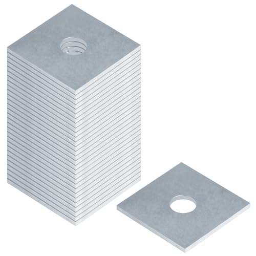 GBGS 30 Pack Square Washers Plate for 3/8" Bolt,1/8" x 1-5/8"x 1-5/8"