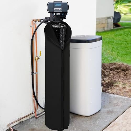 Bitubi Water Softener Neoprene Sweat Jacket, Outdoor Water Softener and Filter Tank Cover to Prevent Sweating, Water Softener Insulated Cover (12x52, Black) 12x52(Tank Jacket) Neoprene Sweat Jacket (Black)