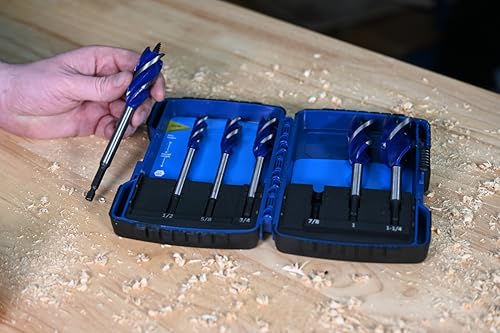 Century Drill & Tool 38606 Speed Cut Auger Bit Set, 6 Piece 6-Piece Set