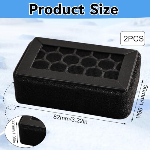 Activated Carbon Filter for Bambulab X1 X1C X1E P1P P1S Activated Carbon Air Purifier Filter for Clean Room Air, Compatible with Bambu Lab 3D Printer, Pack of 2