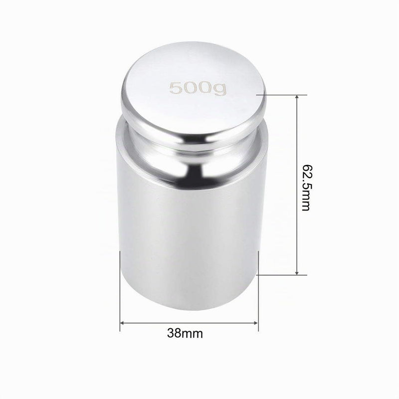 sourcing map Gram Calibration Weight 500g M1 Precision Chrome Steel | For digital scales