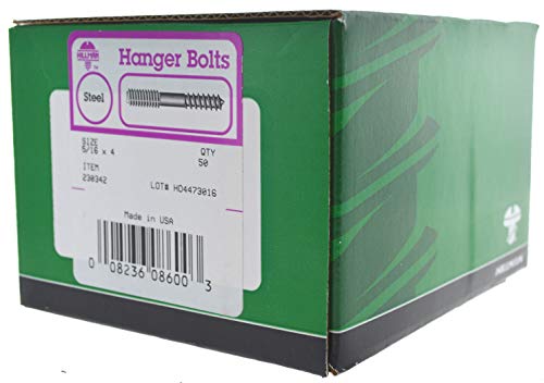 Hillman Zinc Hanger Bolts 5/16" x 4"